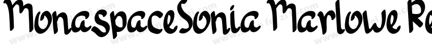 MonaspaceSonia Marlowe Regular字体转换